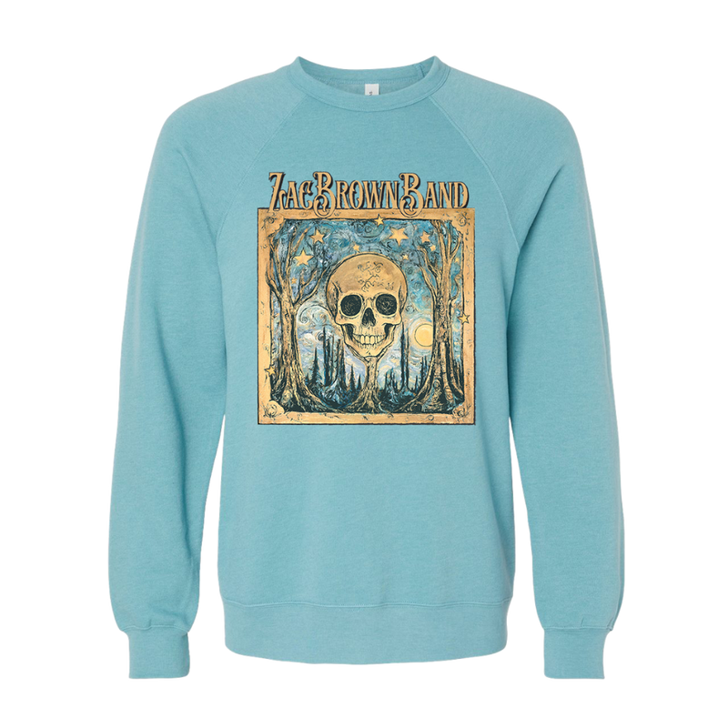 Teal Skull Crewneck