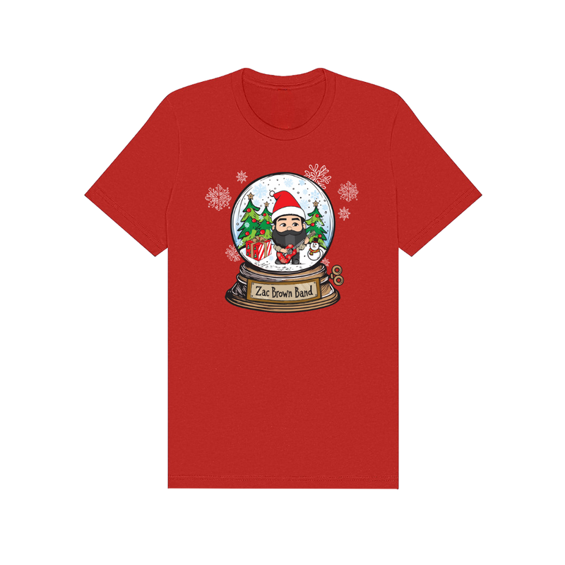 Red Snow Globe Tee