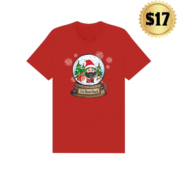 Red Snow Globe Tee