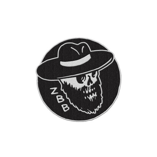 Embroidered Skull Logo Patch