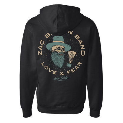 鹿児島レブナイズ　Rebs CIRCLE ZIP HOODIE Zac Brown Band - Sphere Skull Zip Hoodie
