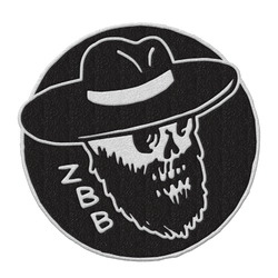 Embroidered Skull Logo Patch